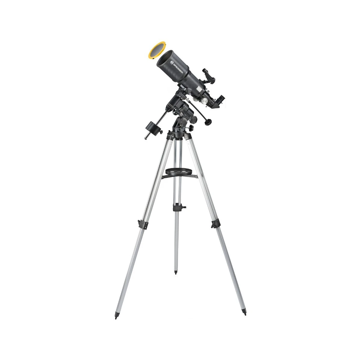 Bresser Lunette Astronomique Polaris 102/460 EQ3 - Carbon Design + Filtre Solaire