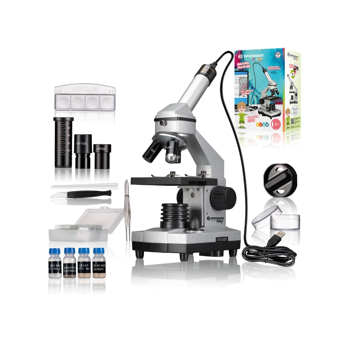 Microscope Bresser Junior 40x-1024x - Caméra Oculaire HD – Image 3