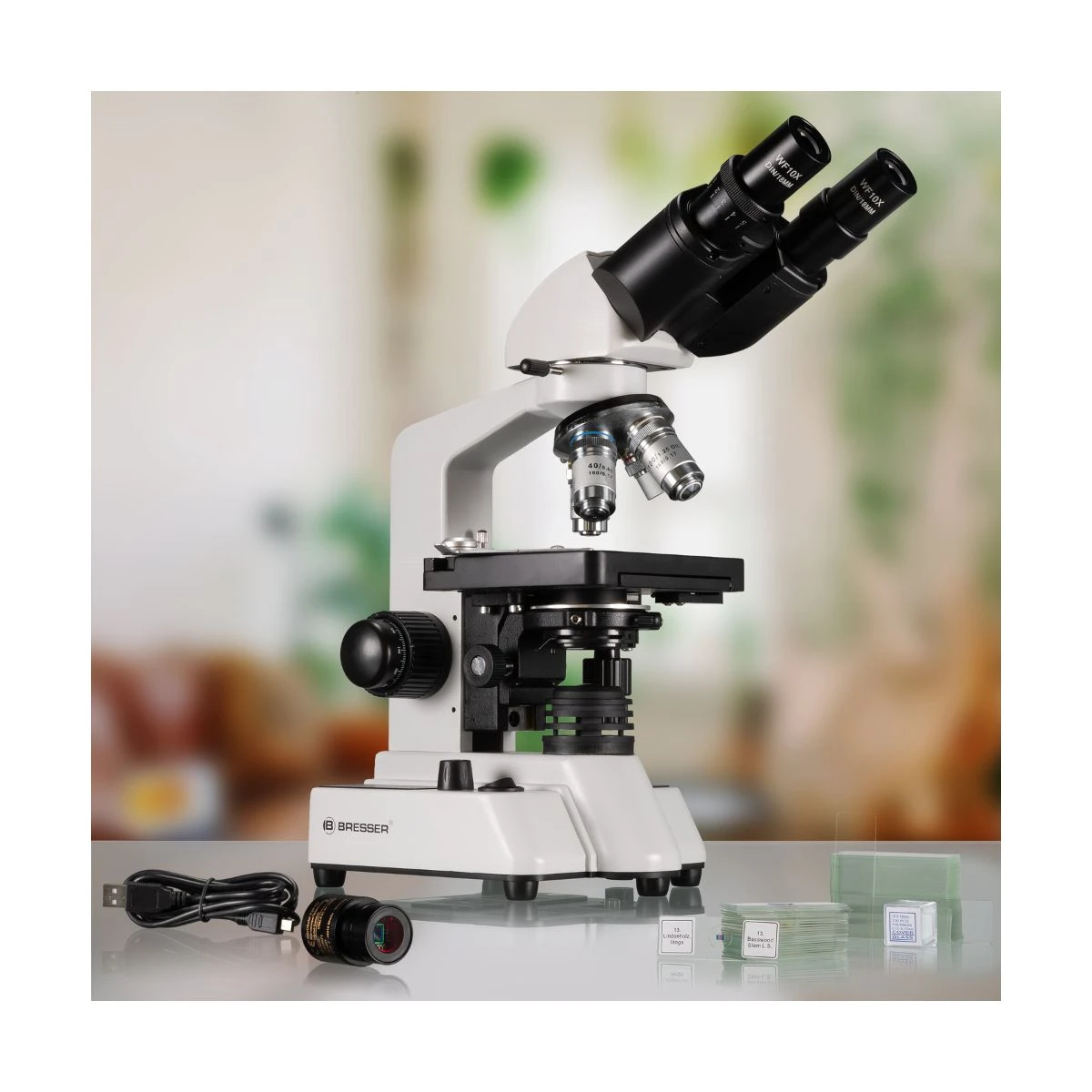 Microscope Bresser Researcher - Bino + Caméra Et Préparations Fixées – Image 3