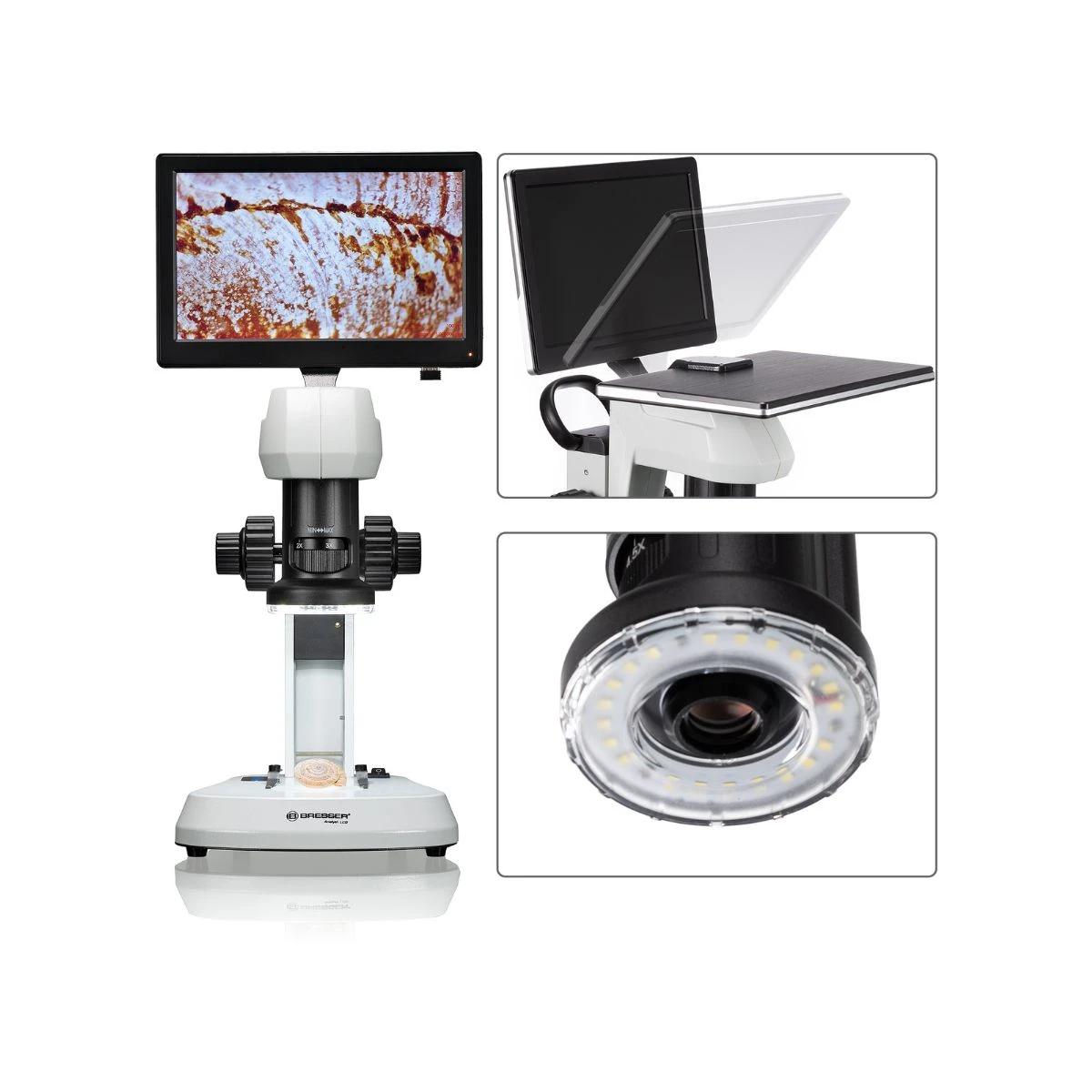 Microscope Stéréo Avec écran LCD Bresser Analyth 0.7-4.5 – Image 3