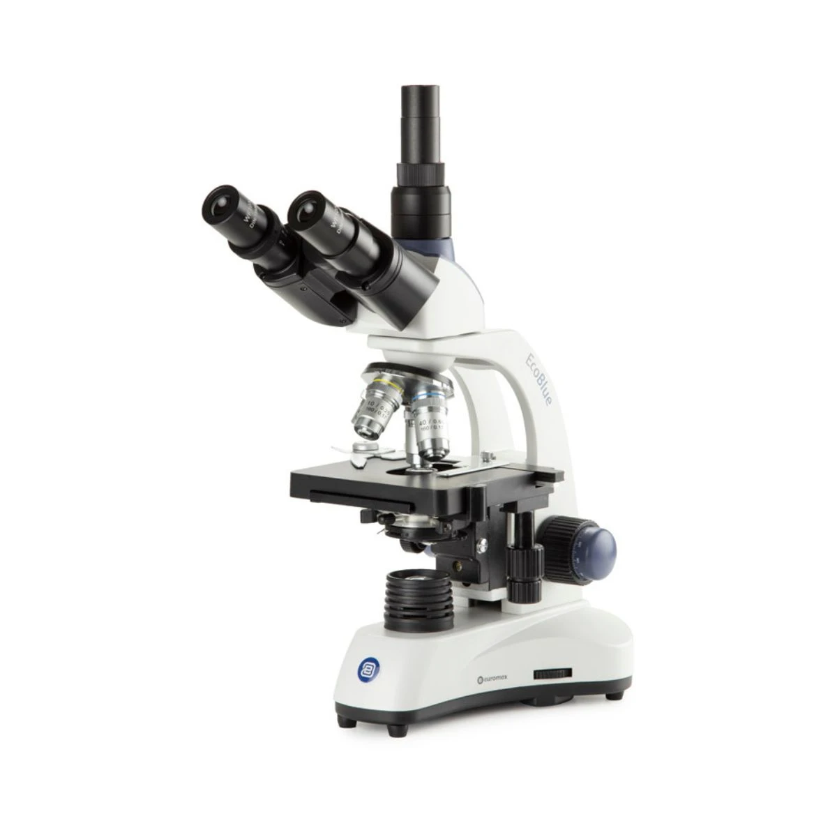 Microscope Trinoculaire EcoBlue - Platine X-y - 4x/10x/40x/100x