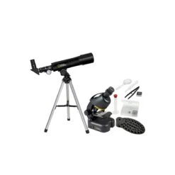 Bresser Télescope Compact + Microscope Et Support De Smartphone